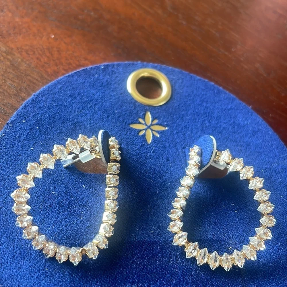 Target earrings horseshoe cubic zirconia stud fashion jewelry New